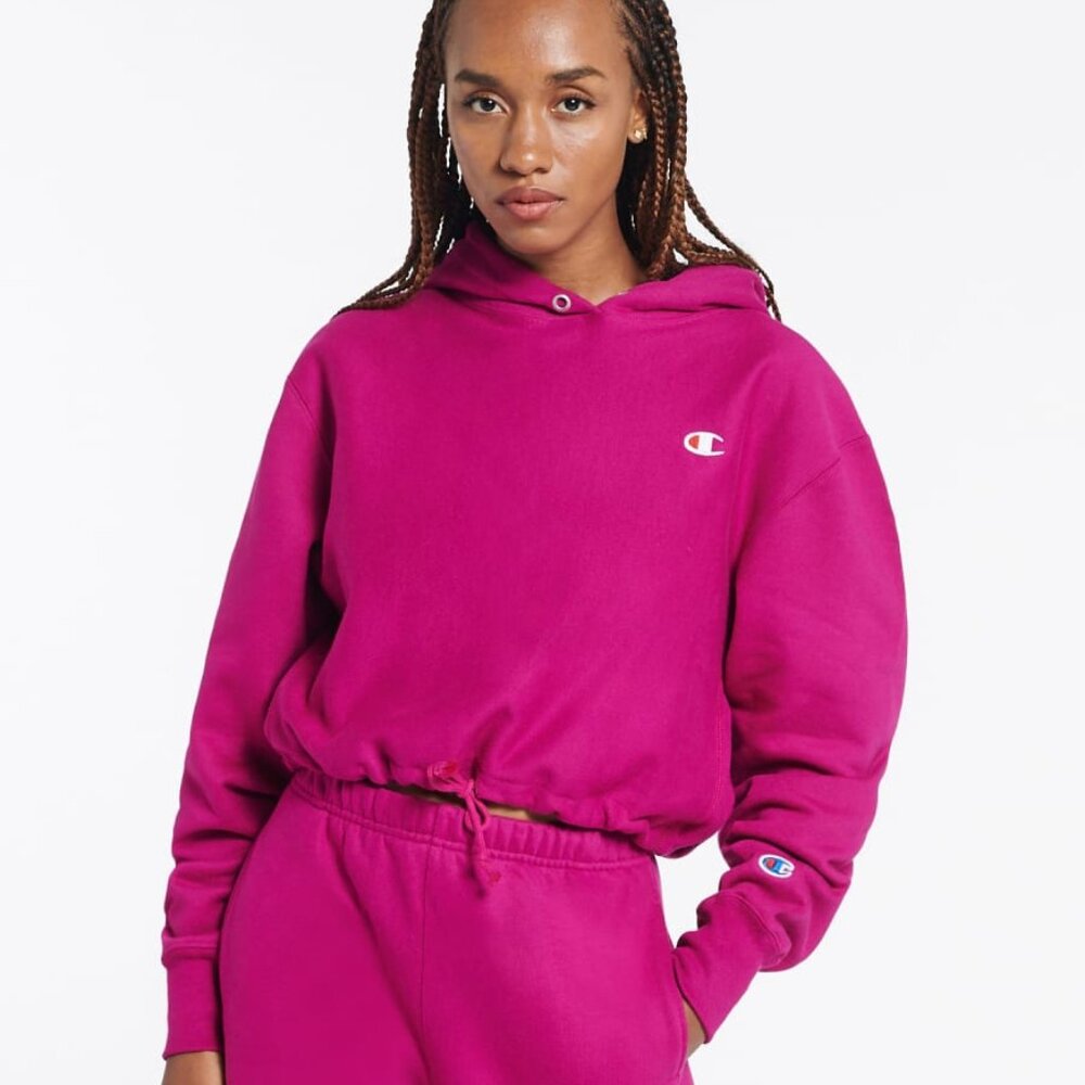 Champion Reverse Weave Cinched  Cropped Hoodie XS